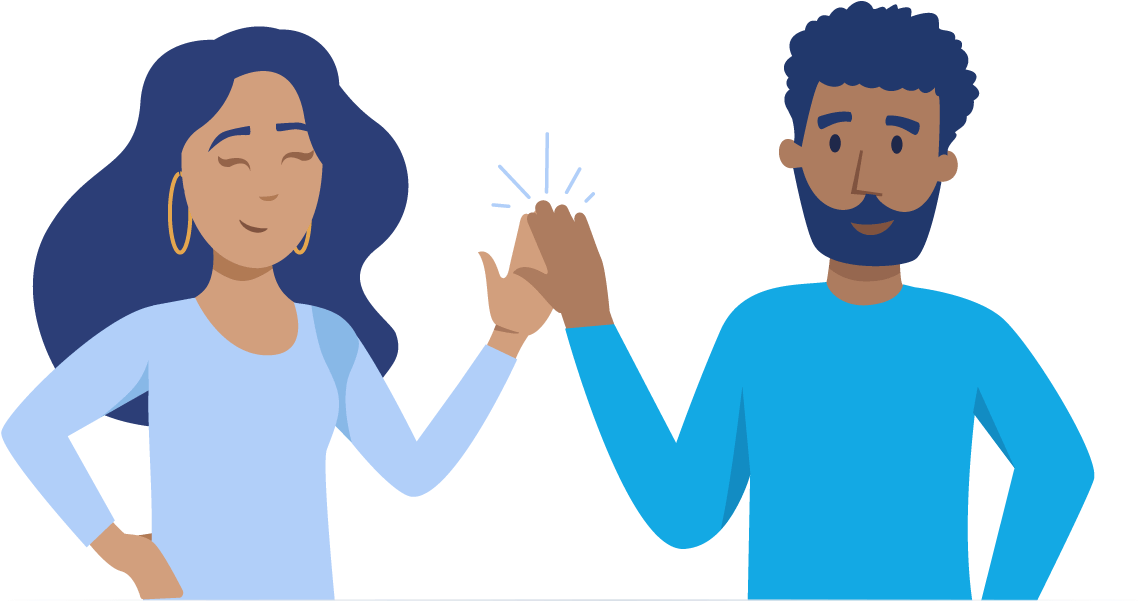 Friends Talking - Illustration (1200x738)