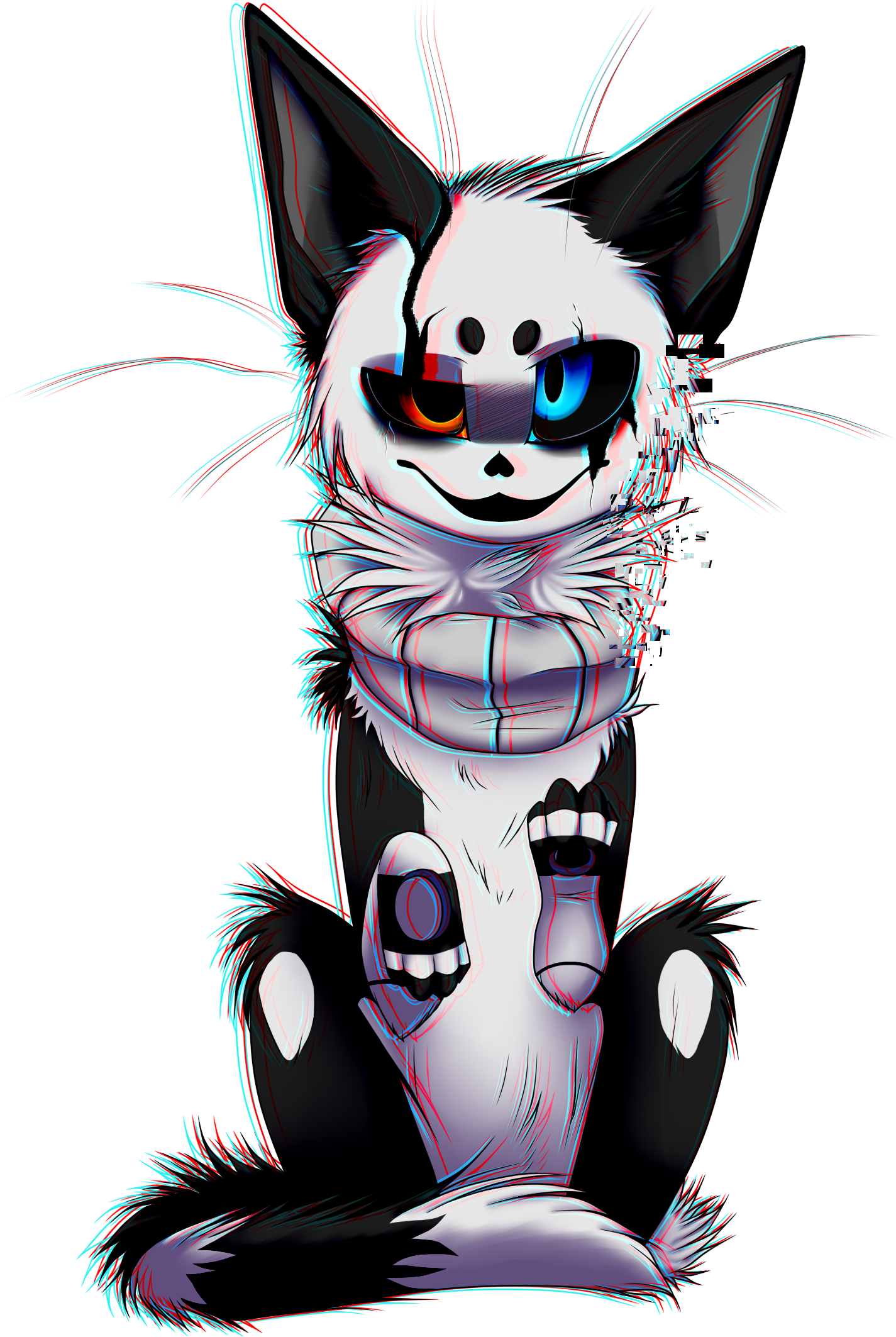 View It - Gaster As A Cat (1825x2537)