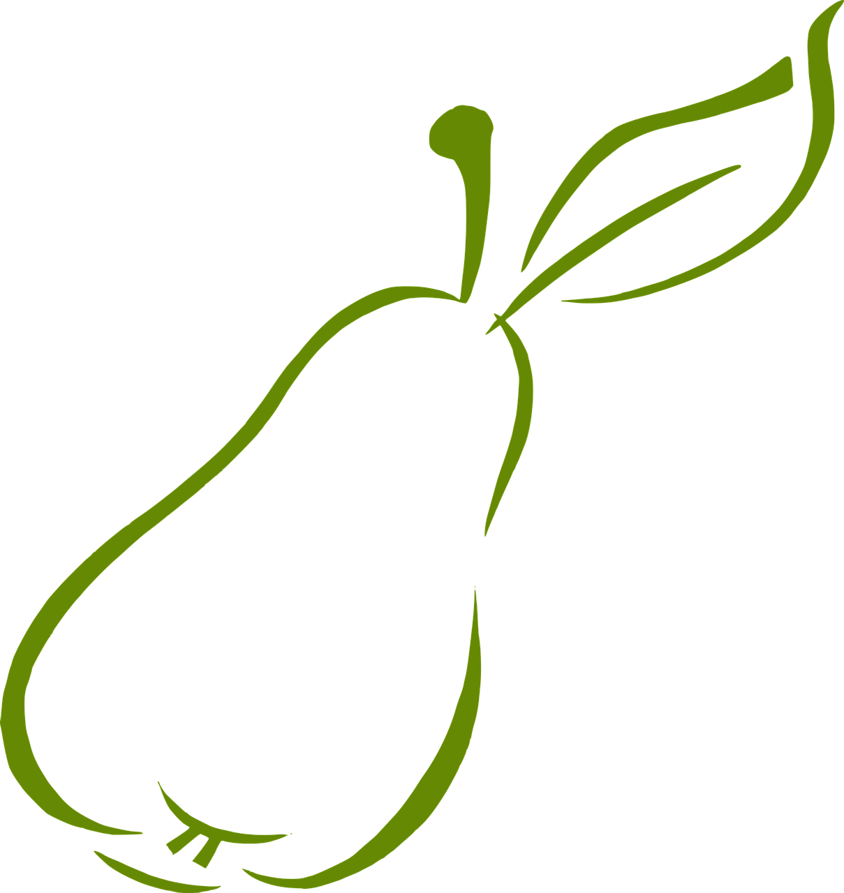 Vector Graphics,free Pictures - Pear Abstract (1209x1280)