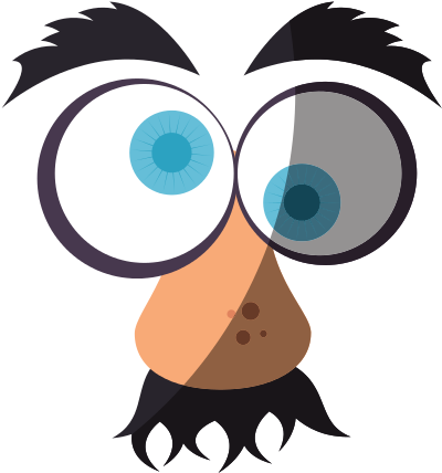 April Fools Day Cartoon Face - Vector Graphics (550x550)