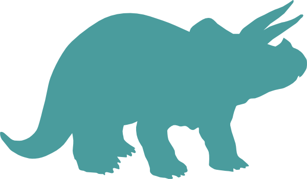 Triceratops Silhouette (600x350)