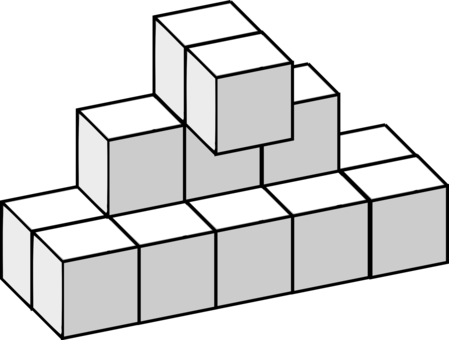 3d Tetris Three-dimensional Space Line Art Cube - Isometric Cube Drawing (449x340)