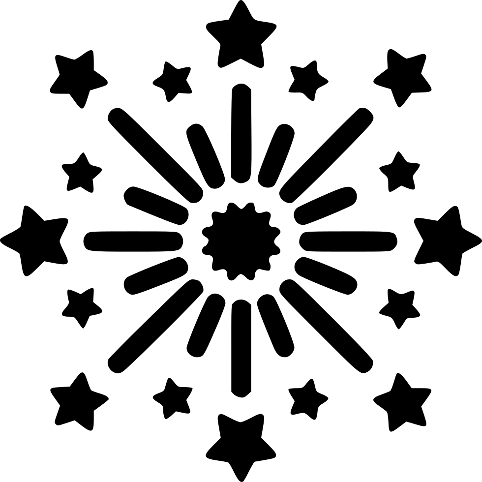 Salute Fireworks Comments - Vector Graphics (980x980)