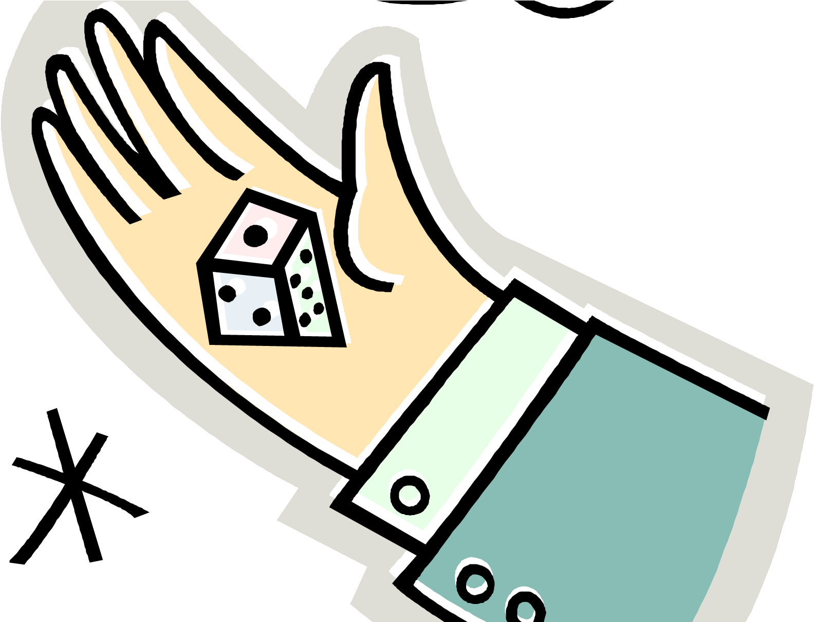 The - Hand Clipart (1611x1209)