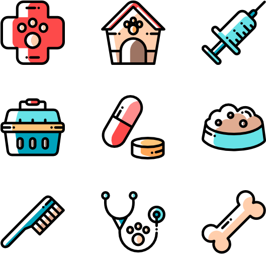 Veterinary - Board Game Icons (600x564)
