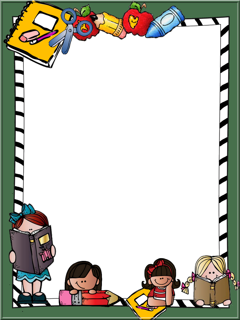 Borders And Frames, Page Borders, School Border, Kids - Let It Be Written [book] (768x1024)