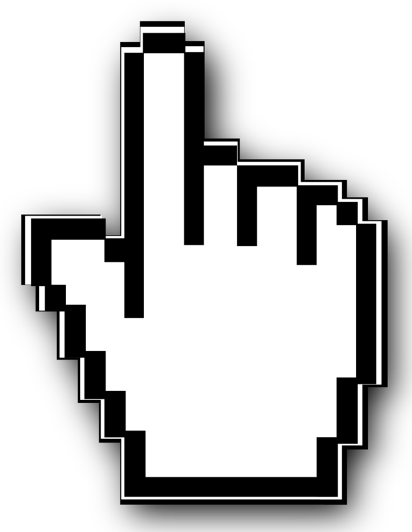 Computer Mouse Pointer Cursor Computer Icons Download - Hand Cursor (581x750)