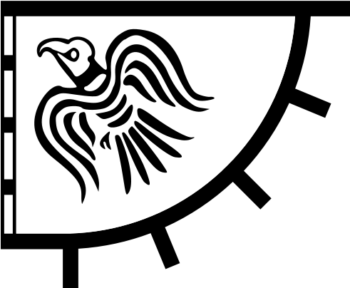 Raven-banner - Viking Flag (500x412)