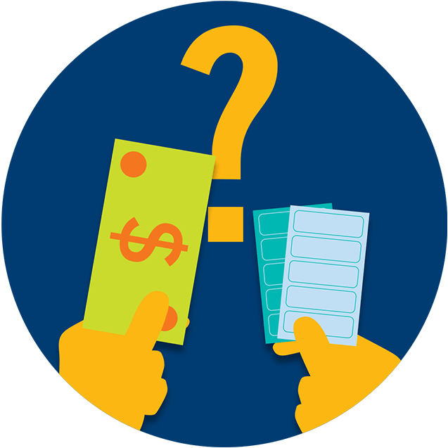 Does It Help To Buy More Tickets - Question Mark (637x637)