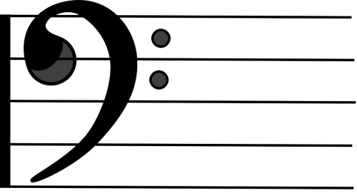 Bass Clef On Staff (500x271)
