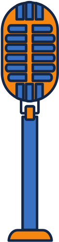 Retro Microphone Icon Vector - Illustration (550x550)