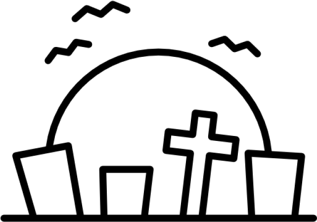 Cemetery Vector Drawn - Cemetery Vector Drawn (640x480)
