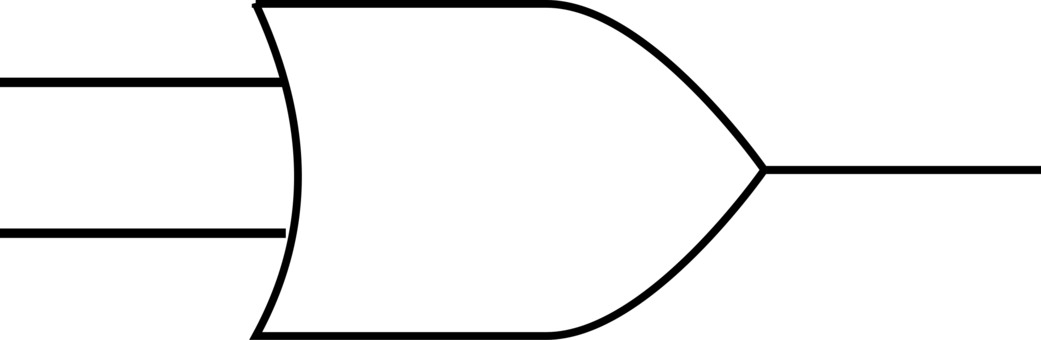 Logic Gate And Gate Nor Gate Electronic Symbol Electronics - Logic Gate Or Symbol (1041x340)