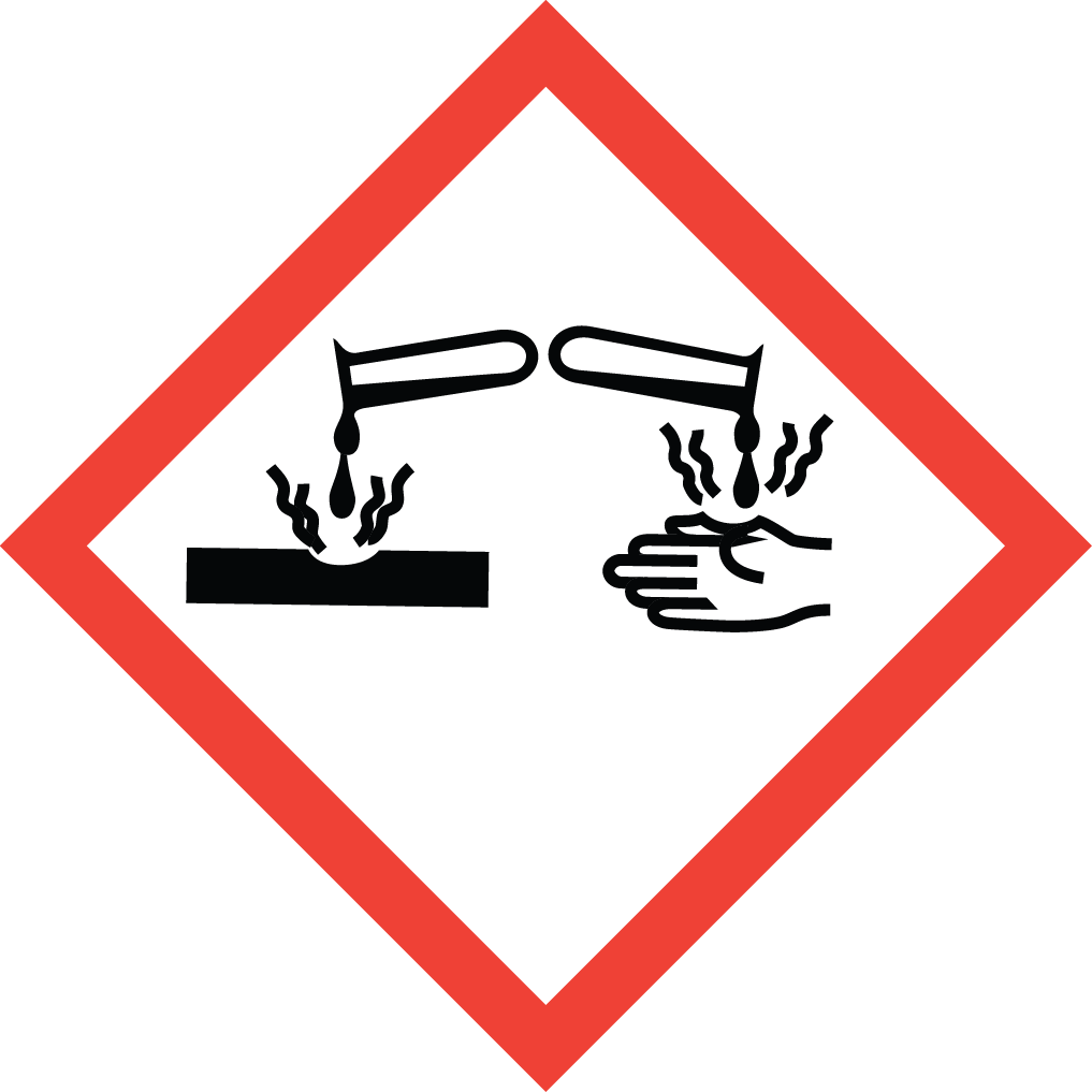 Pictogram - Globally Harmonized System Corrosive (1017x1017)