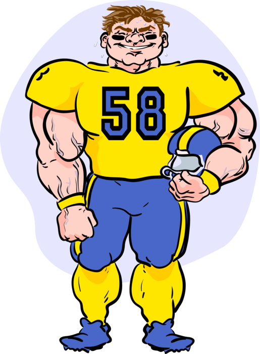 Player Defensive Lineman Vector - Lineman (515x700)