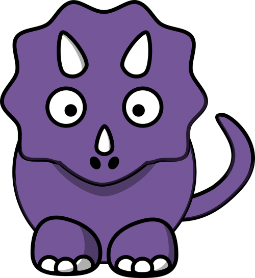 Vector Graphics - Cartoon Dinosaurs (500x545)