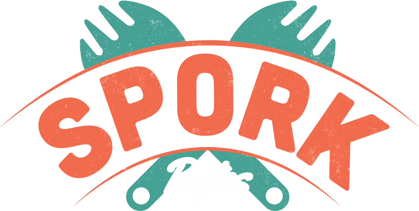 Vector Black And White Spork Bytes - Spork Bytes (1500x759)