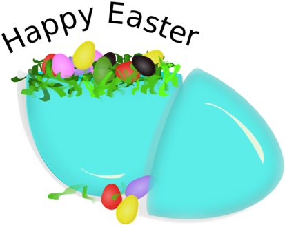 The Easter Egg Hunt Easter Bunny An Easter Egg Hunt - Happy Easter Egg Mugs (433x340)