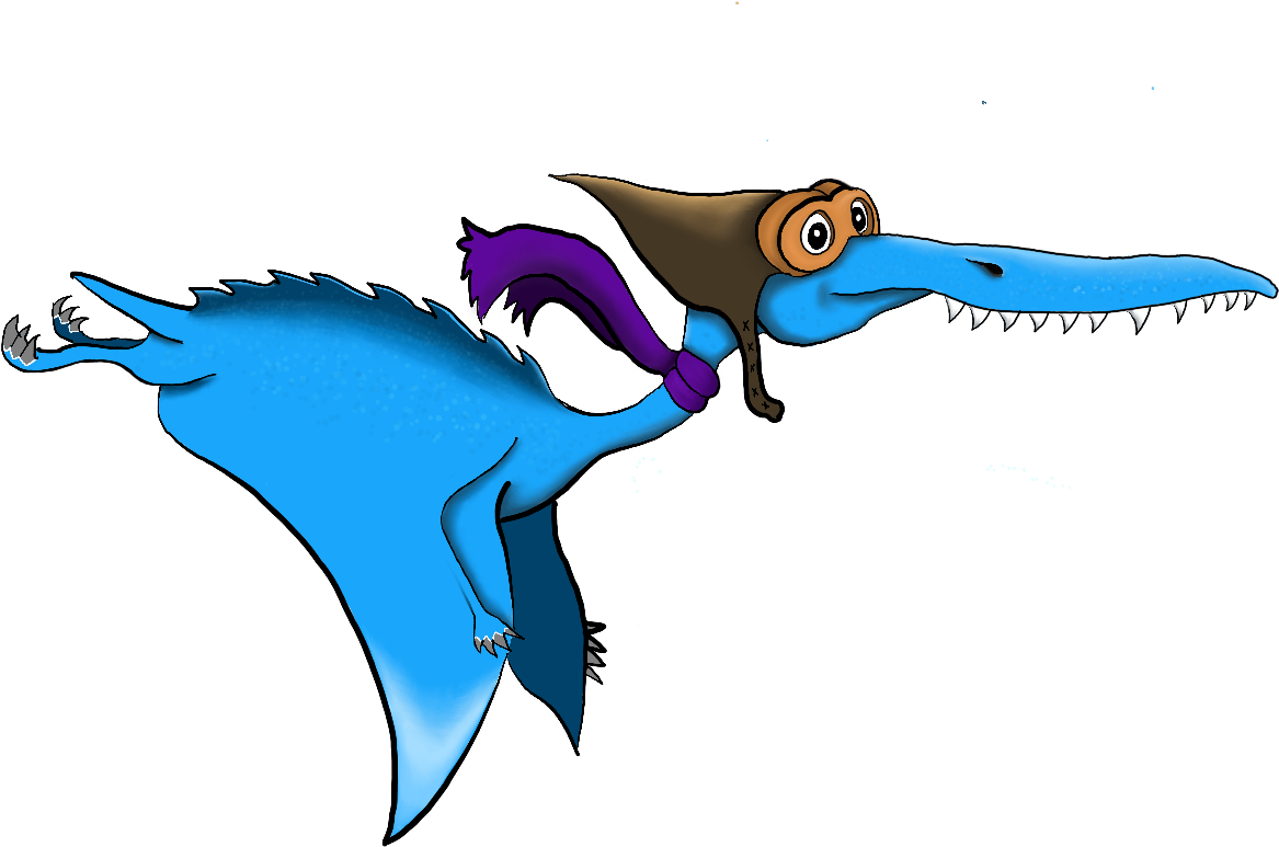 Pterodactyl For A New Mobile Game - Portable Network Graphics (2048x1024)