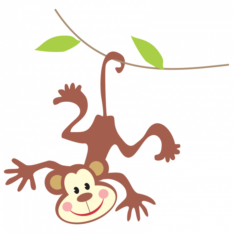 Small Size - Monkey Free Clipart (775x775)