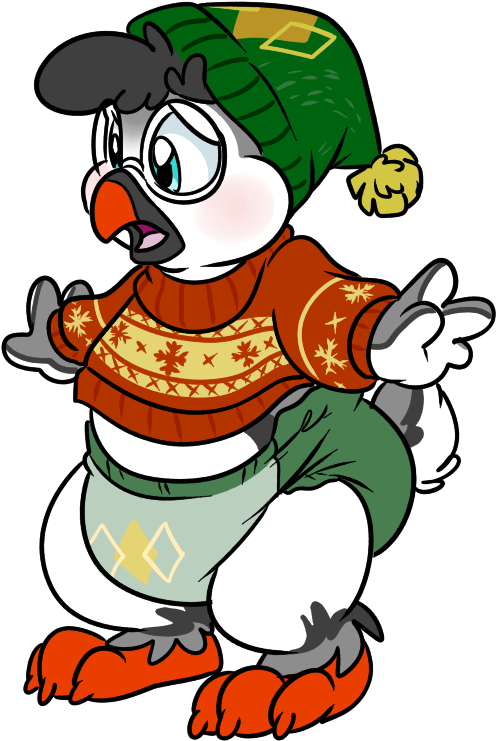Thomas The Puffin - Cartoon (594x888)