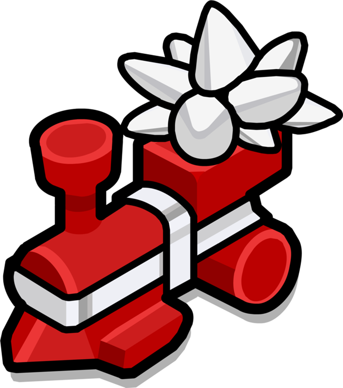 Train Engine Present Ig - Club Penguin Train (679x768)