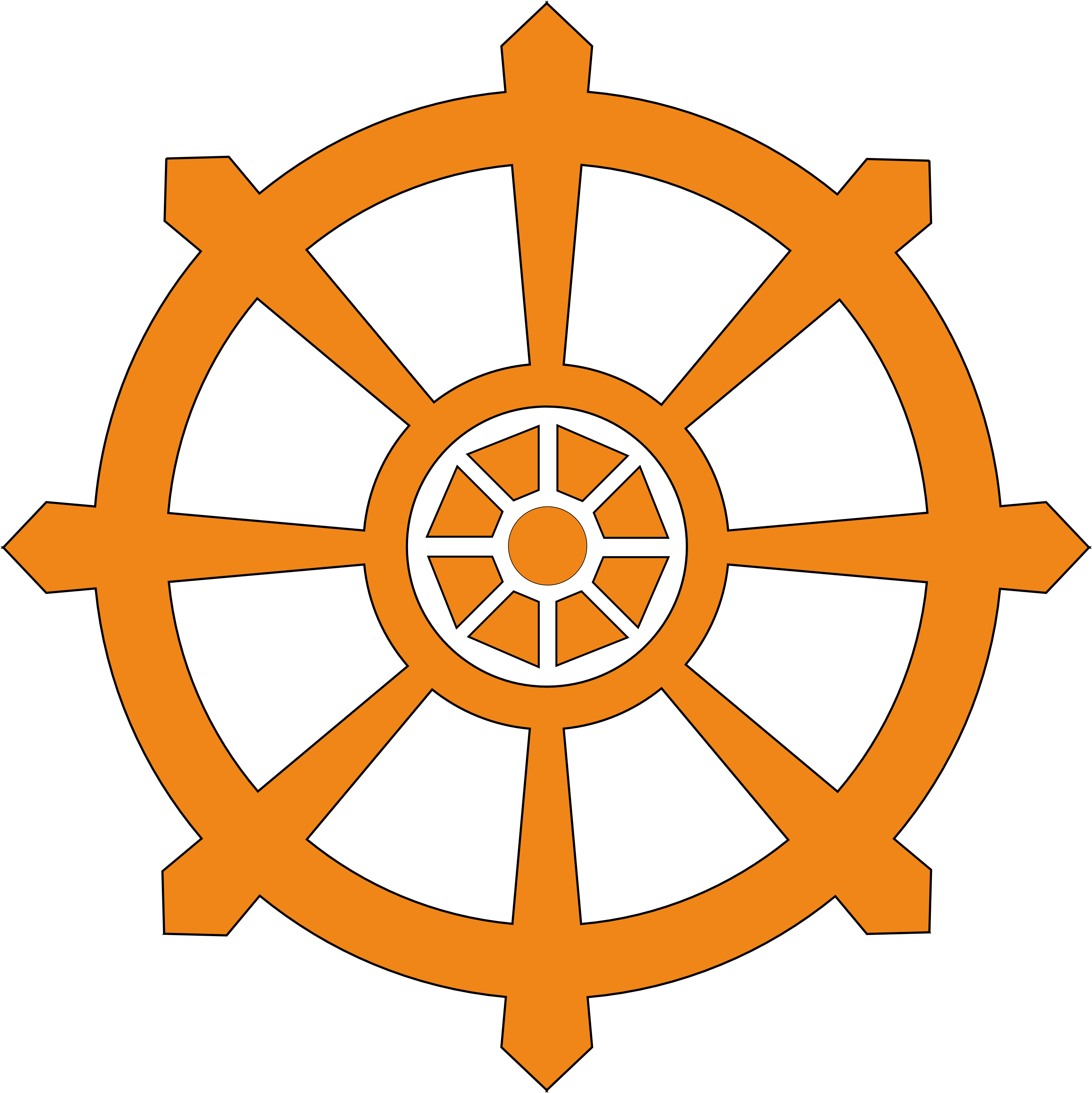 Dharma Wheel (3333x3333)