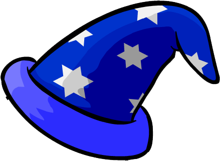 Wizard - Wizard Hat Cartoon Png (458x335)