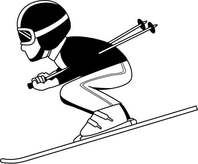 Snow Ski Clipart - Skiing (633x525)