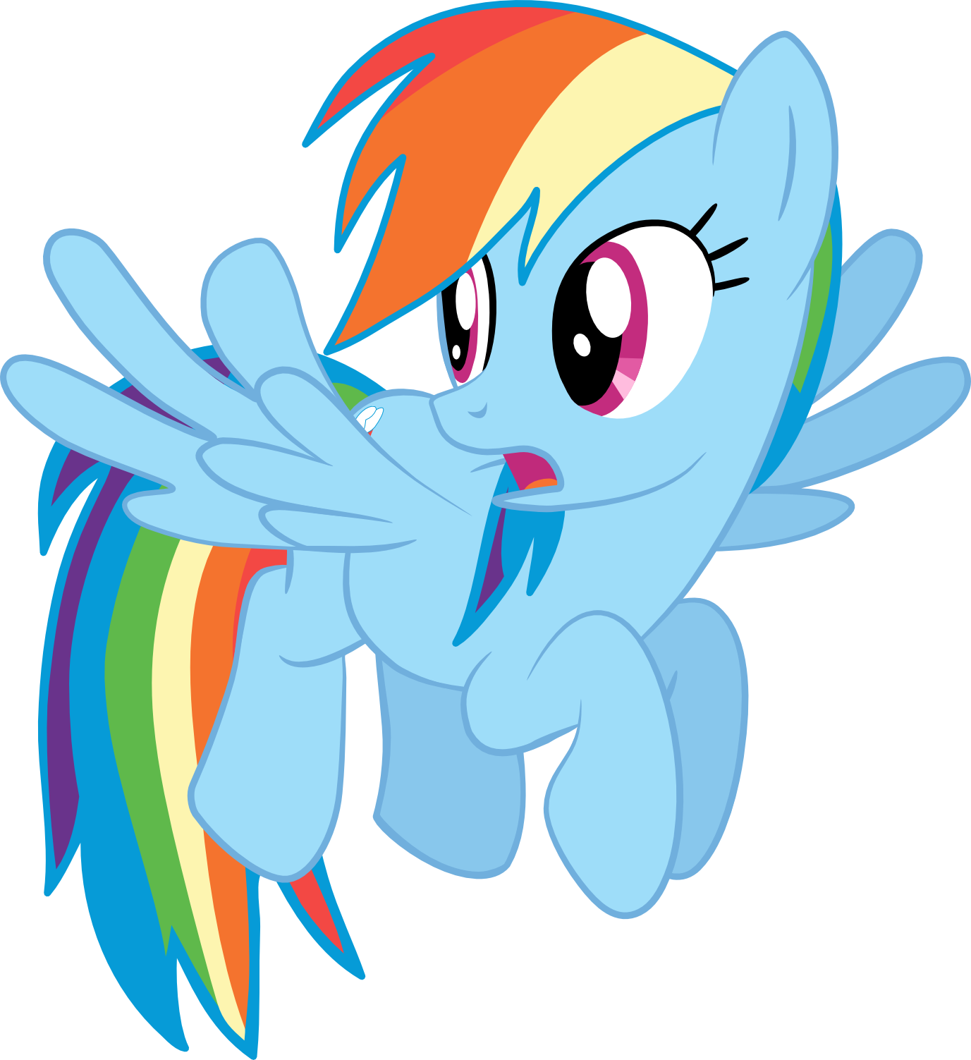 Rainbow Dash Looking Back By Mighty355 - Rainbow Dash Looking Back (1377x1503)