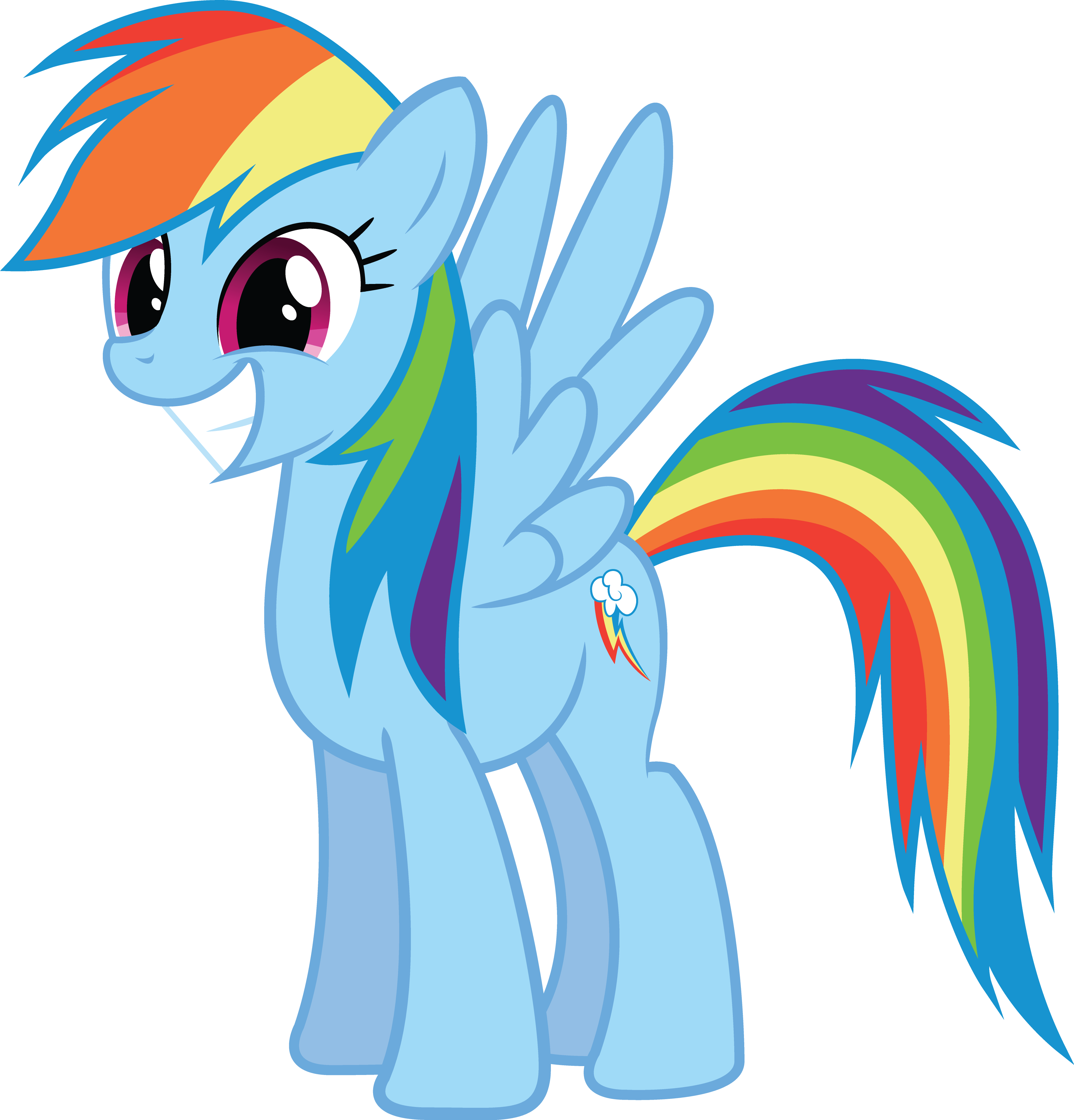 Rainbow Dash By The-crusius - Rainbow Dash (3866x4031)