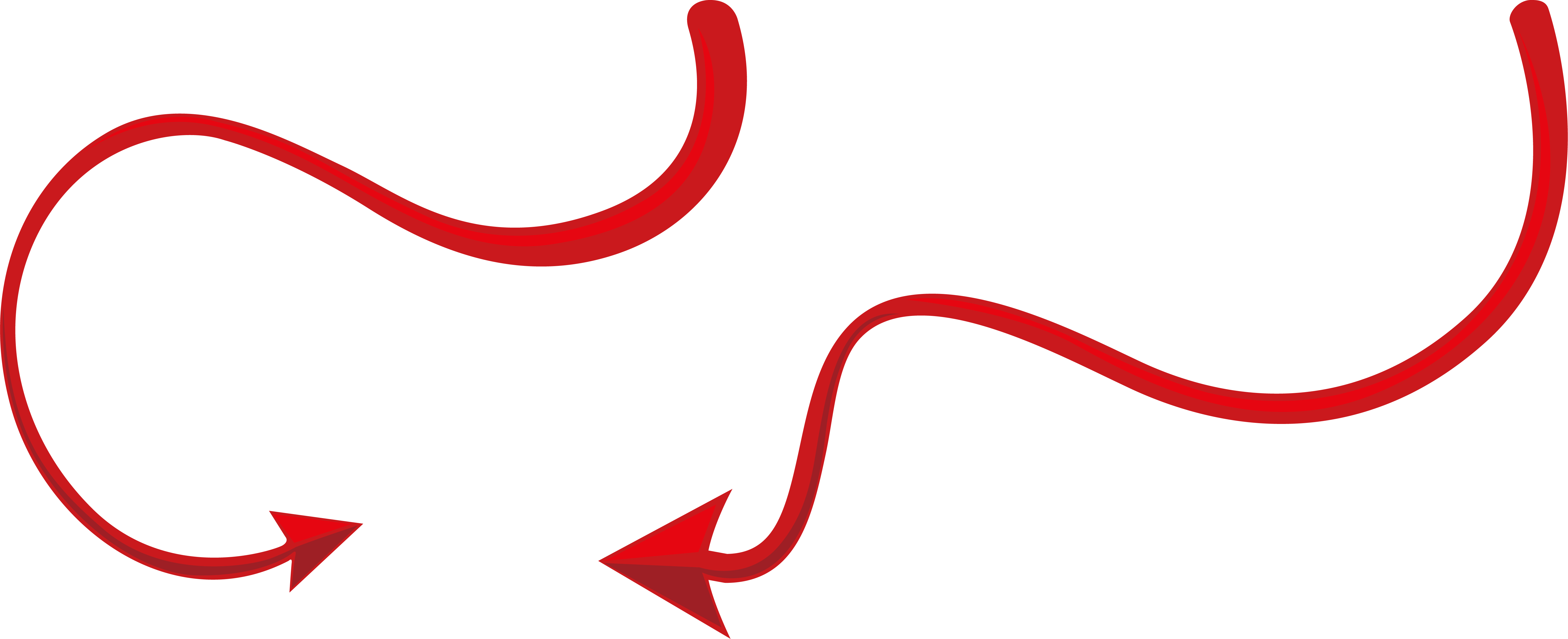 Devil Tail Clip Art - Devil Tail Clip Art (5858x2389)