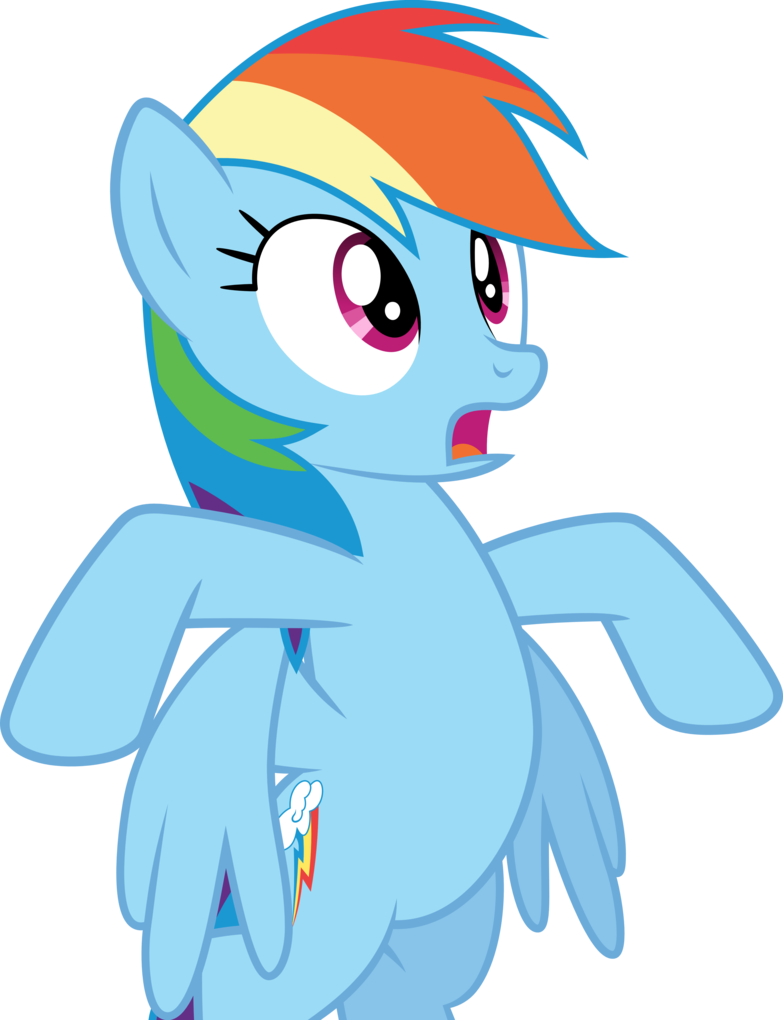 Rainbow Dash Scared By Chrzanek97 - Mlp Rainbow Dash Scared (783x1020)