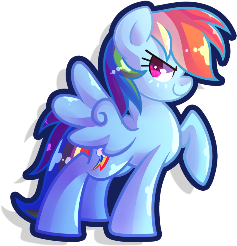Rainbow Dash By Left2fail - Rainbow (863x925)