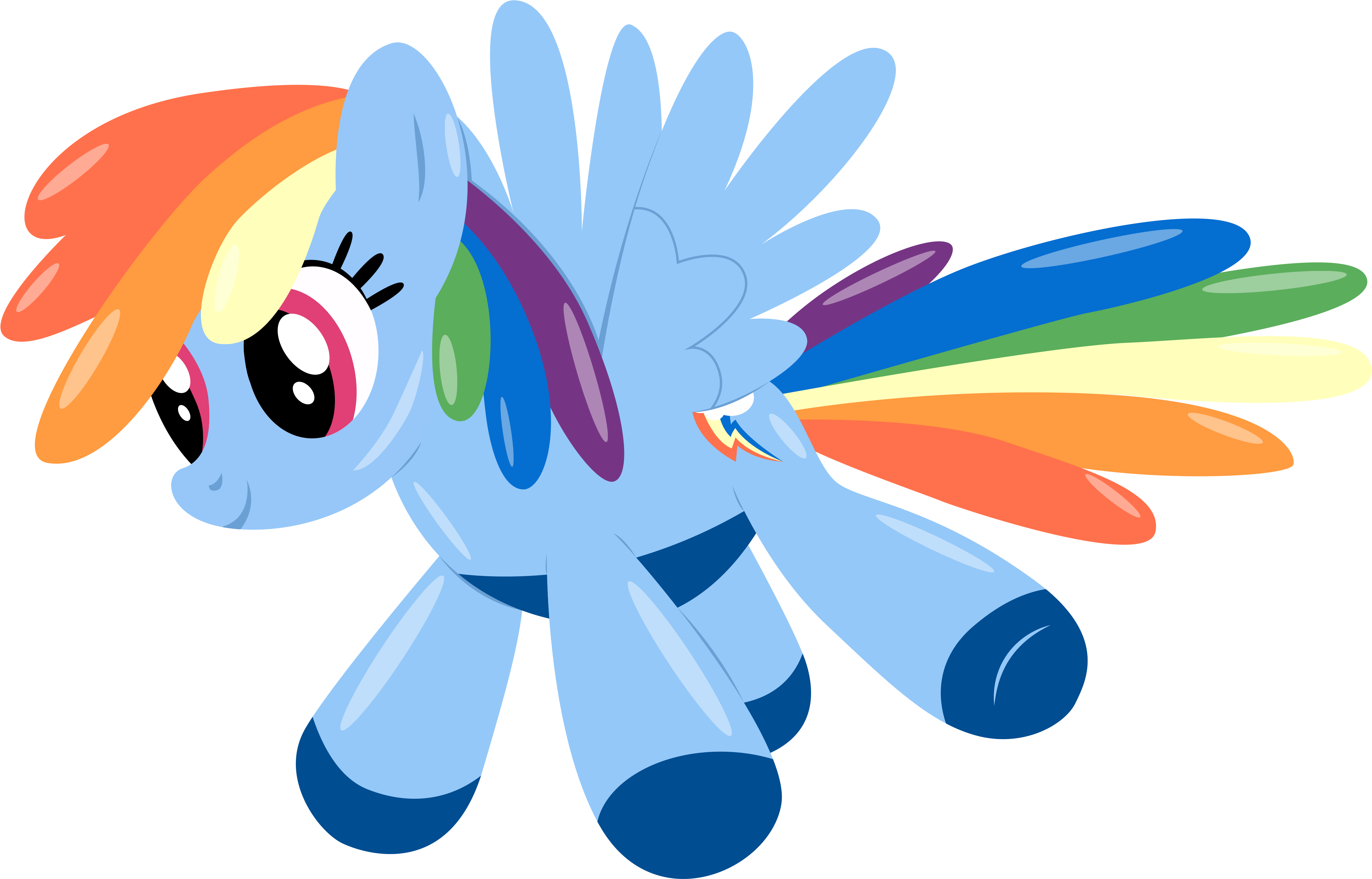 Rainbow Dash Balloon By Stainless33 - Rainbow Dash Balloon (4881x3220)
