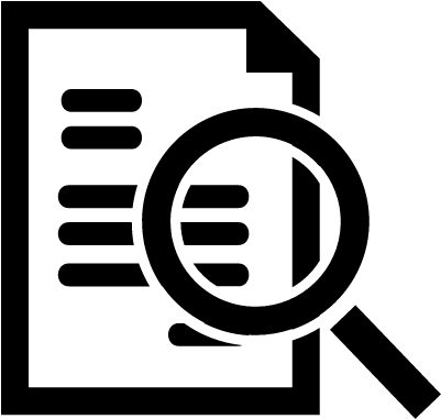 Document Search Interface Symbol Vector - Document Search Icon (400x400)