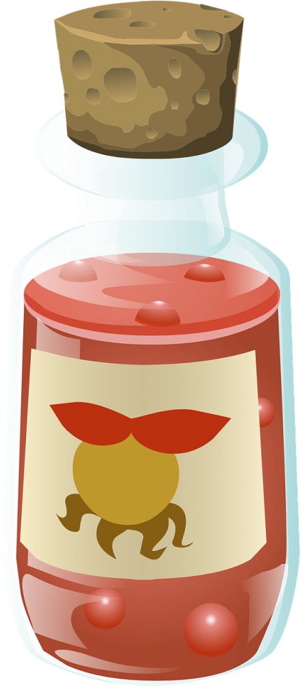 Potions Clipart (500x1000)