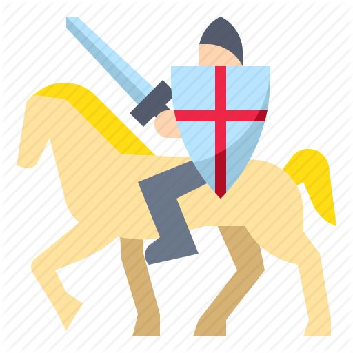 Vector Knight Flat - Horse (512x512)