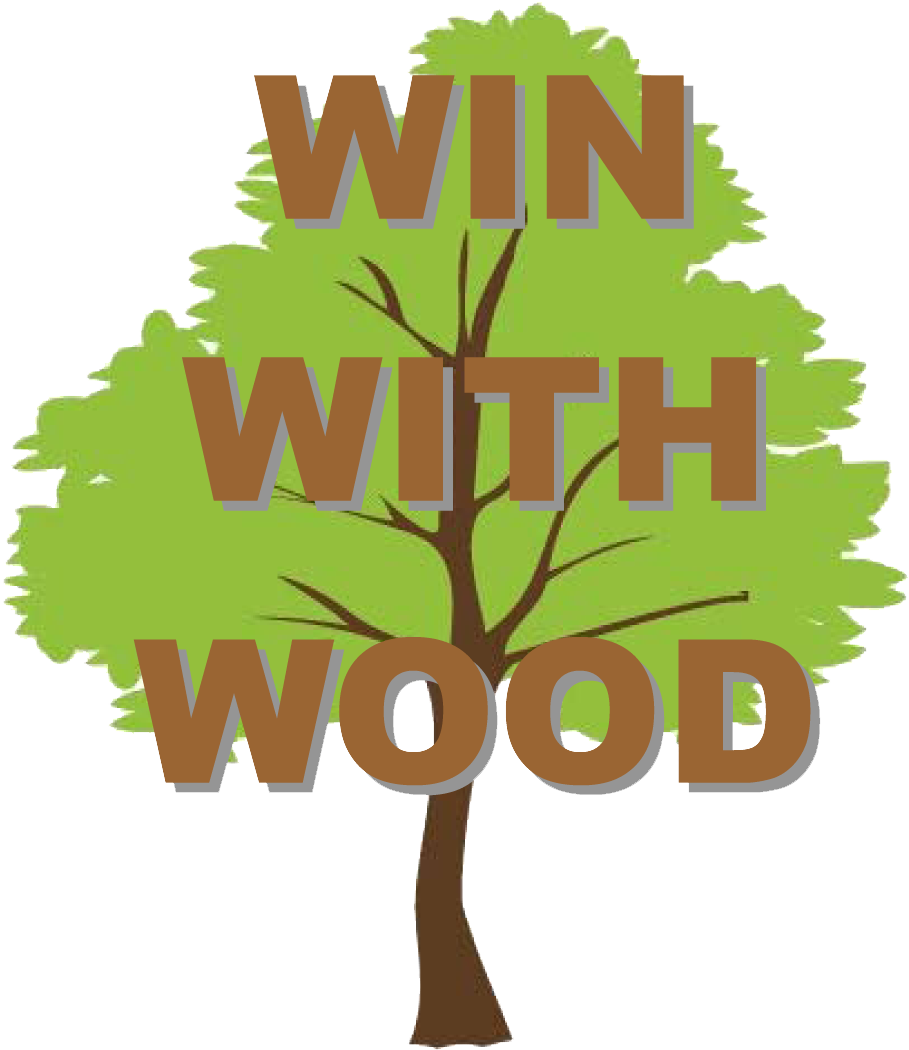 Win With Wood Logo - Tree Vector Free (948x1096)