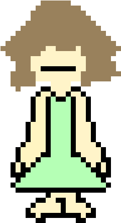 Undertale Green Soul - Sprite (290x510)