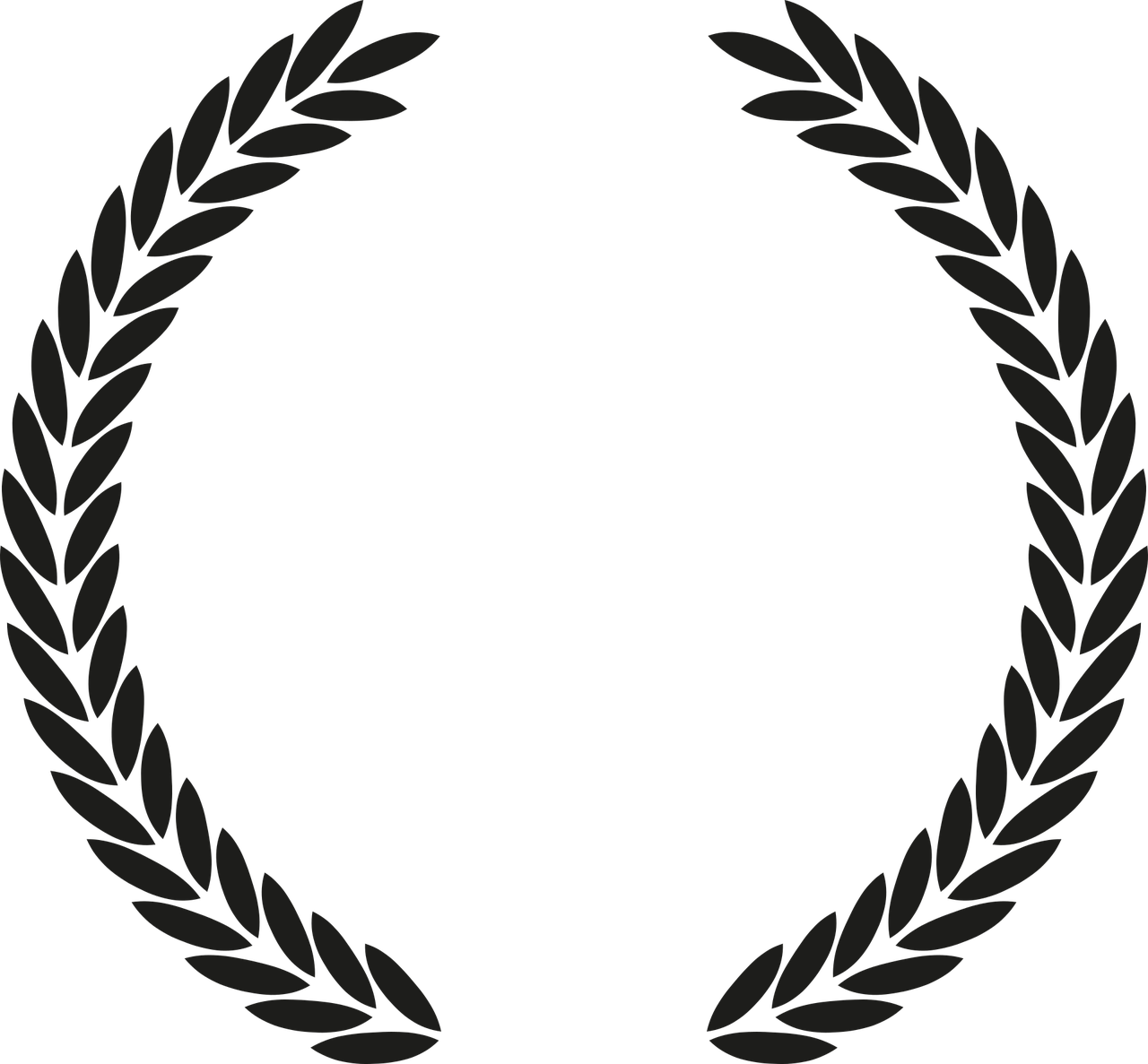 Wreath Leaf Leaves Laurels - Circle Laurel Vector (1280x1187)