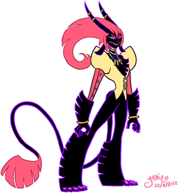 Angry Demon By Yamino On Deviantart - Deviantart (600x652)