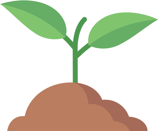 008 Sprout 1 Icon - Soil Flat Icon (512x512)