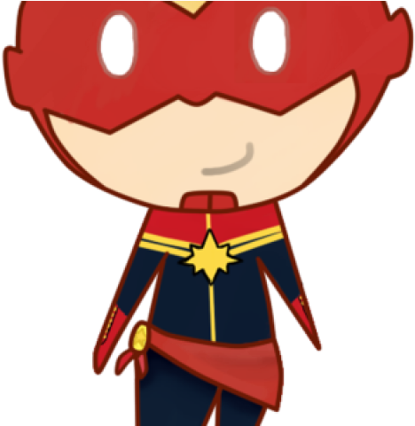 Captain Marvel Clipart Chibi - Captain Marvel Chibi (640x480)