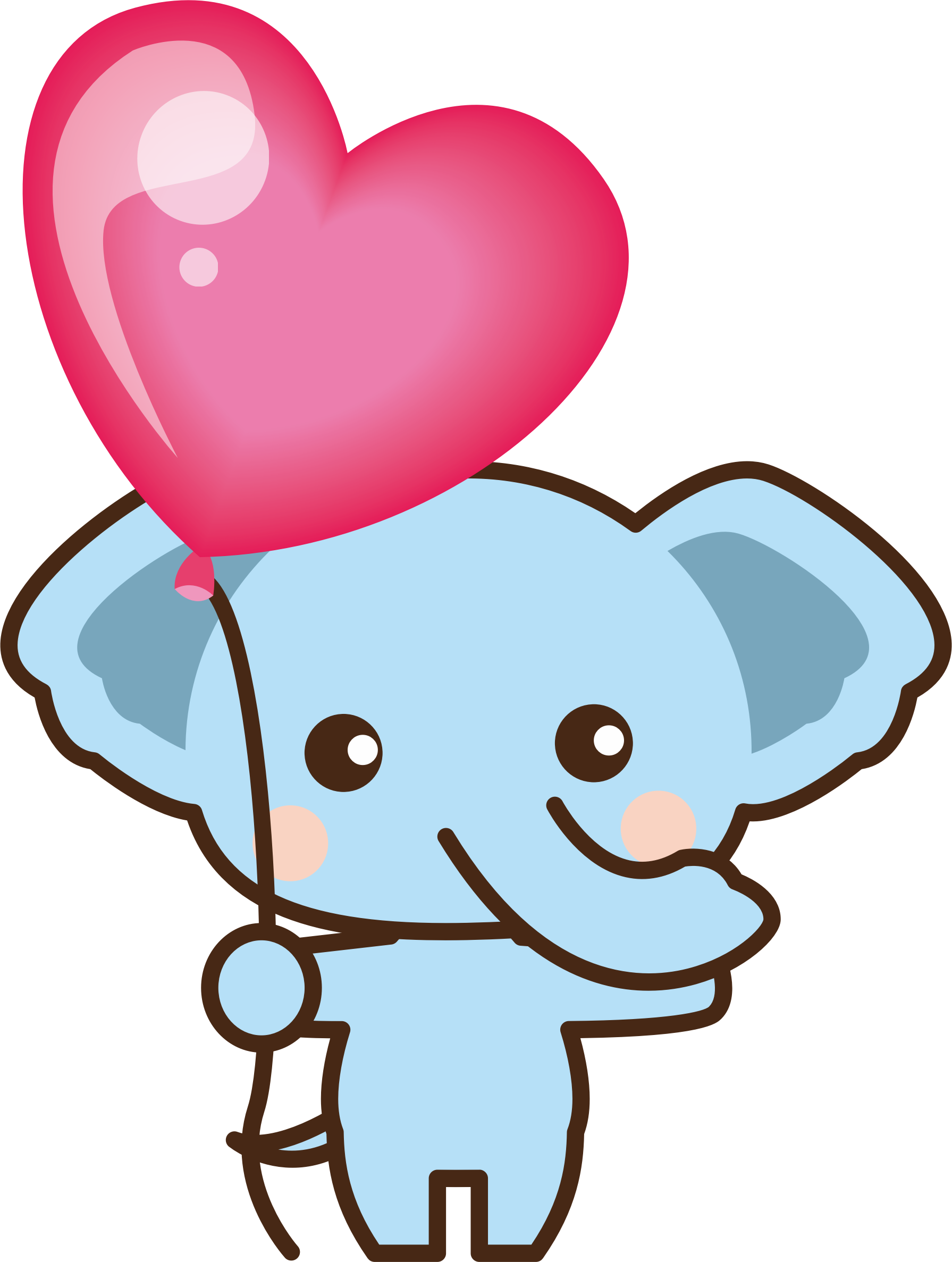 Big Image - Clipart Elefant (1791x2374)