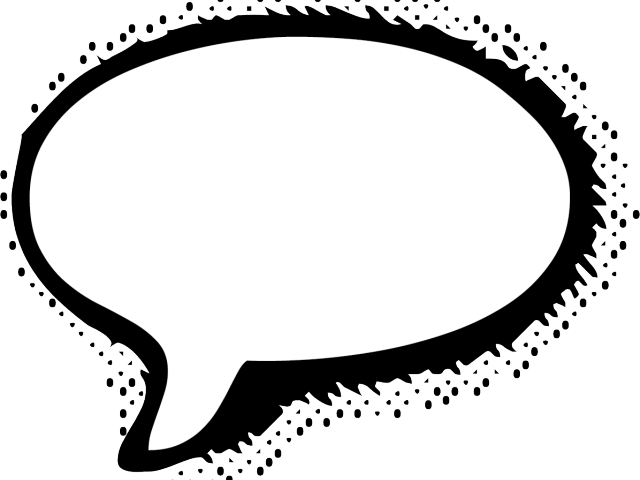 Bubble Clipart Plastic - Comic Book Speech Bubble Png (640x480)