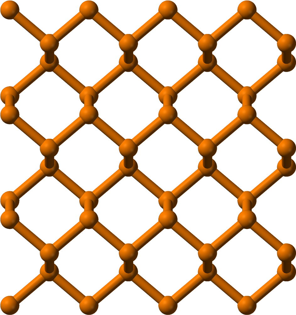 Black Phosphorus Sheet B 3d Balls - Wire (1041x1100)