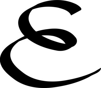 Letter Case Computer Icons Handwriting Drawing - Capital E (387x340)