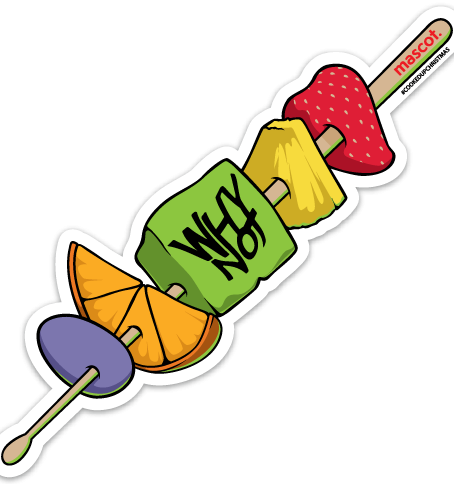 Why Not Kabob - Sticker (454x484)
