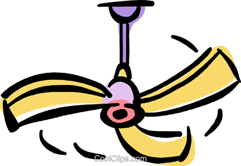 Ceiling Fan - Ceiling Fan Clipart (480x332)